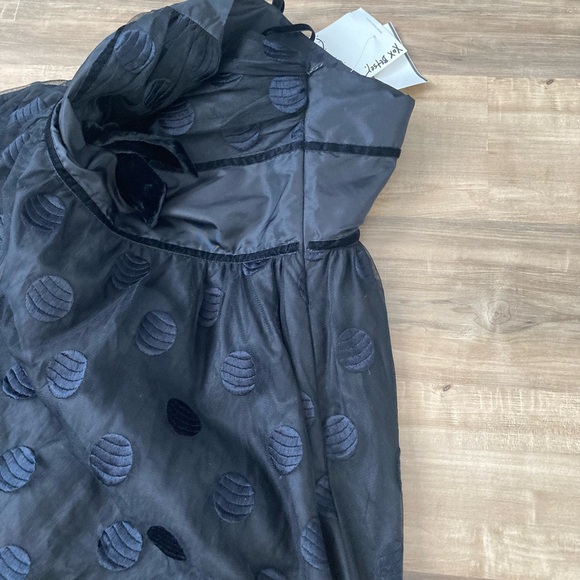 [Betsey Johnson] NWT Vintage Polka Dot Bubble Mini Dress 10 - Picture 9 of 13